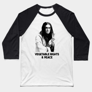 Neil Vegetable Rights & Peace Baseball T-Shirt